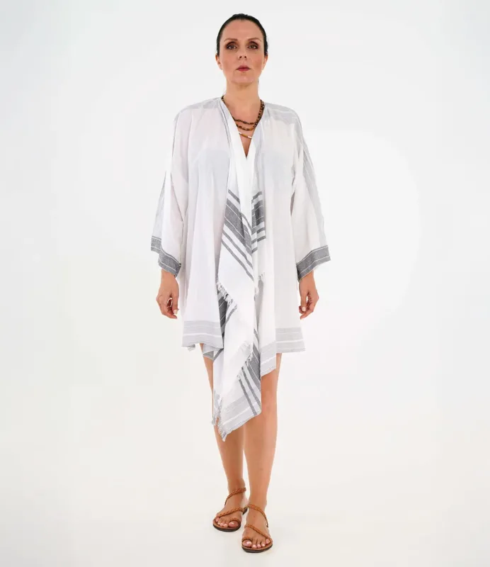 Παρεό/Μπουρνούζι/Πουκαμίσα, Λευκό NILE