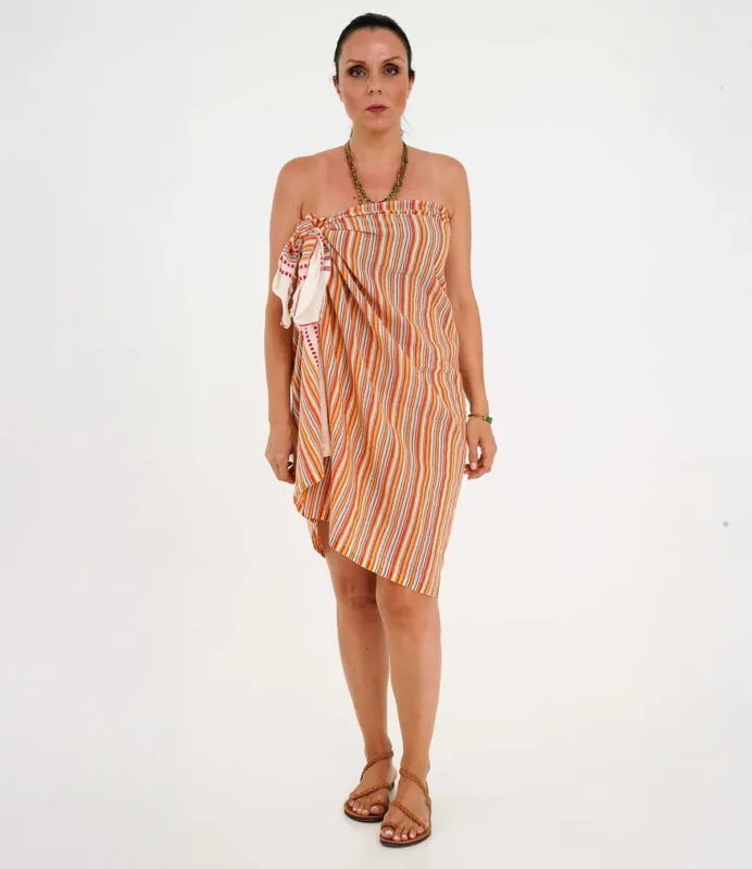 Πετσέτα Πεστεμάλ Κόκκινη BARCODE