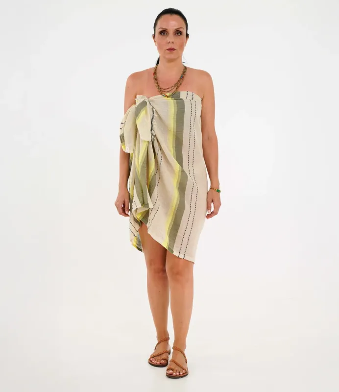 Πετσέτα Πεστεμάλ Κίτρινη SHADOW