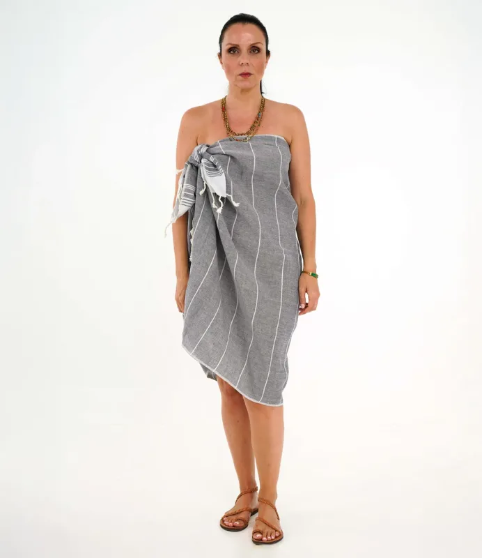 Πετσέτα Πεστεμάλ Γκρι PEACE